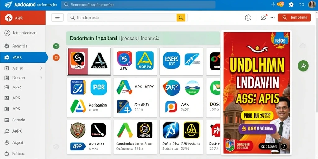 Tampilan menu utama yang menarik dan mudah dinavigasi.