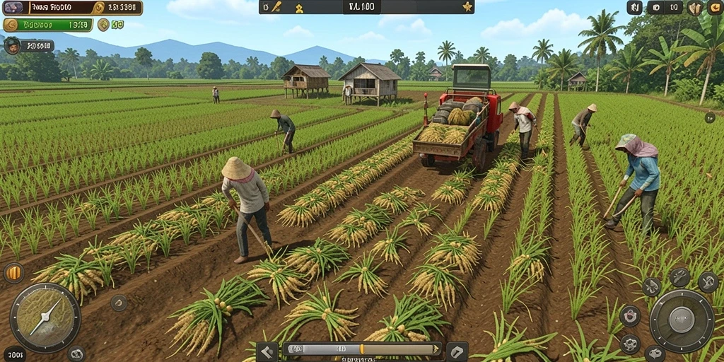 Tampilan awal ESHATOTO dengan karakter yang menarik.