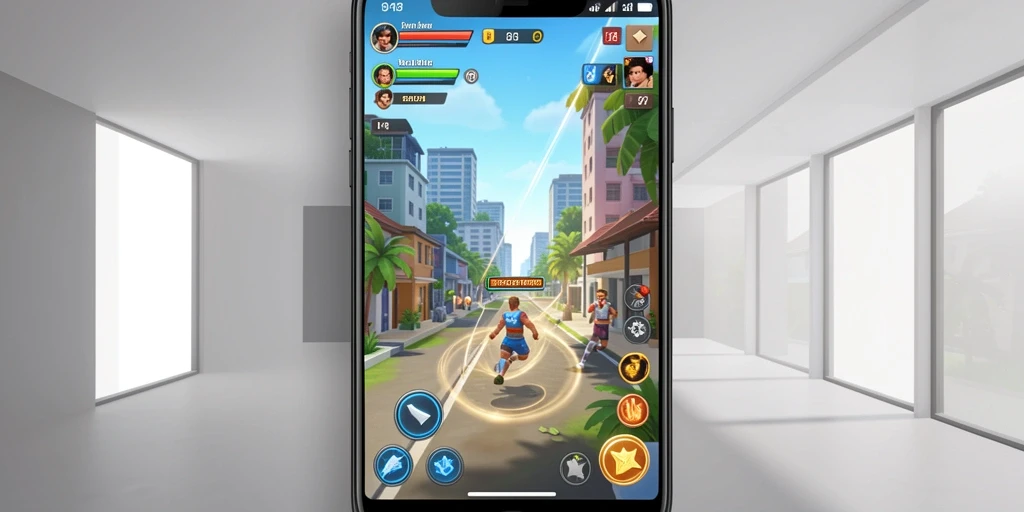 Screenshot menampilkan karakter dengan desain menarik.