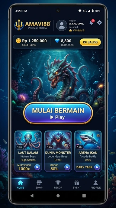 Cuplikan layar menu unduhan amavi88 untuk perangkat Android